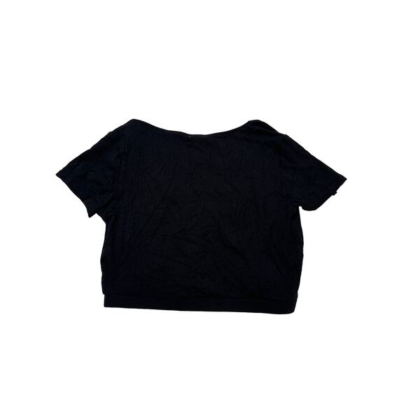 Garage Clothing Button Up Crop Top Size L NWT - Picture 3 of 3